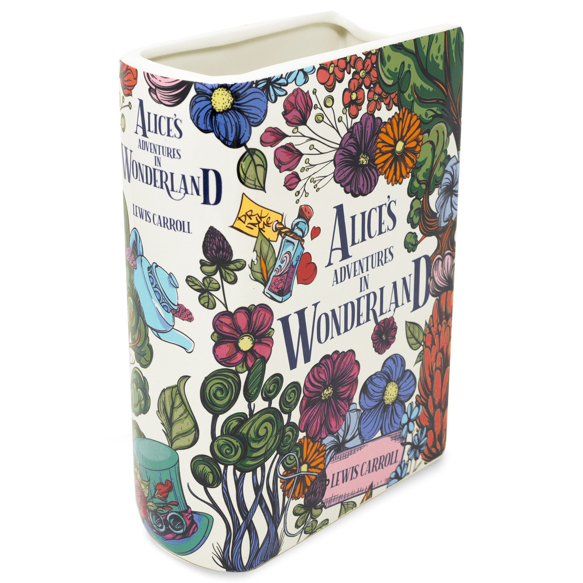 Large Book Vase, Alice's Adventures in Wonderland