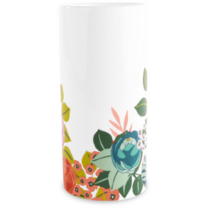 Cylinder Vase, Garden Blooms