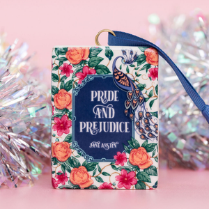 Book Shaped Ceramic Ornament, Pride and Prejudice