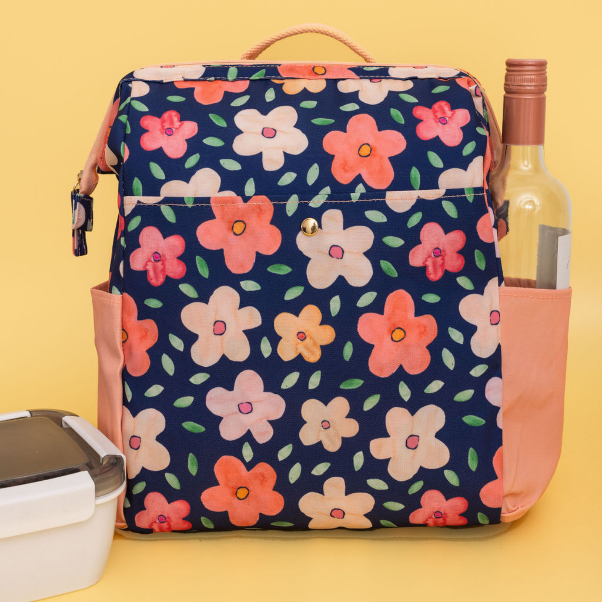 Backpack Cooler, Bold Floral