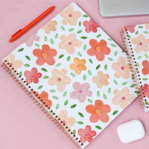 Large Notebook, Bold Floral