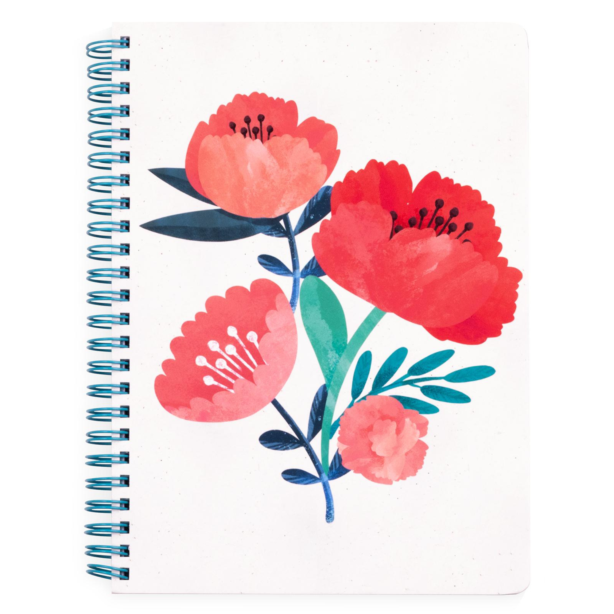 Mini Notebook, Poppy Bouquet
