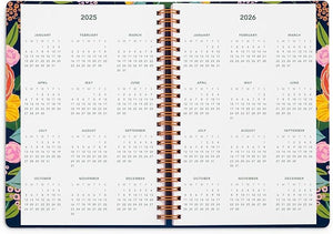 2025 Weekly and Monthly Planner, Garden Blooms Navy