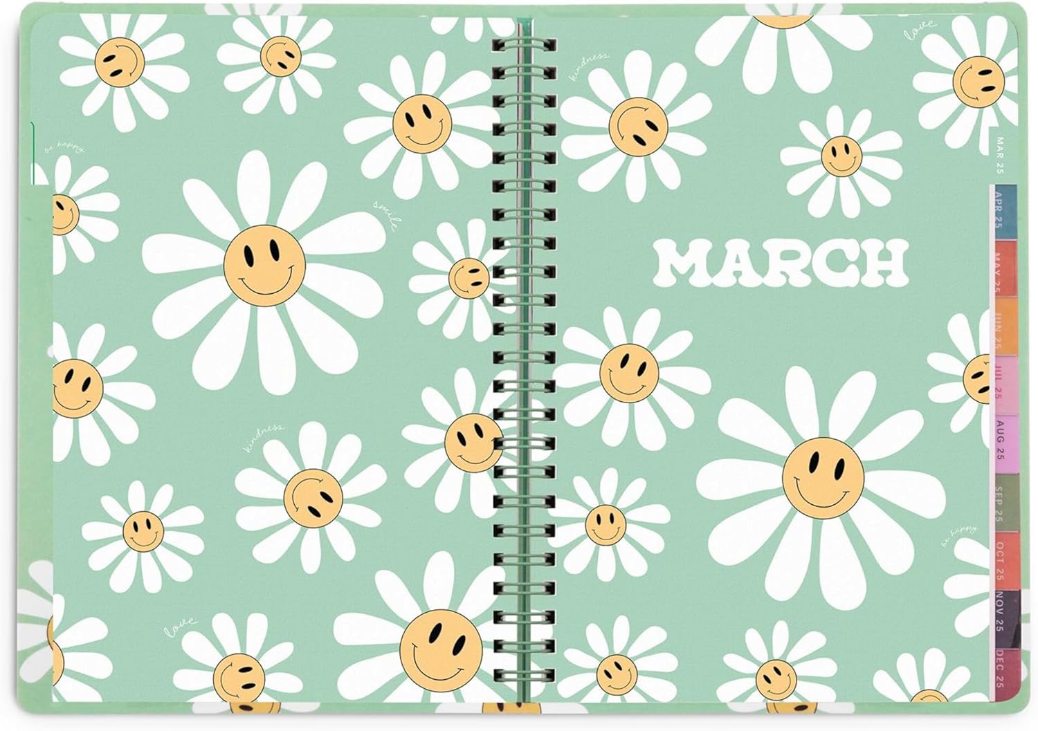 2025 Weekly and Monthly Planner, Daisy Smile