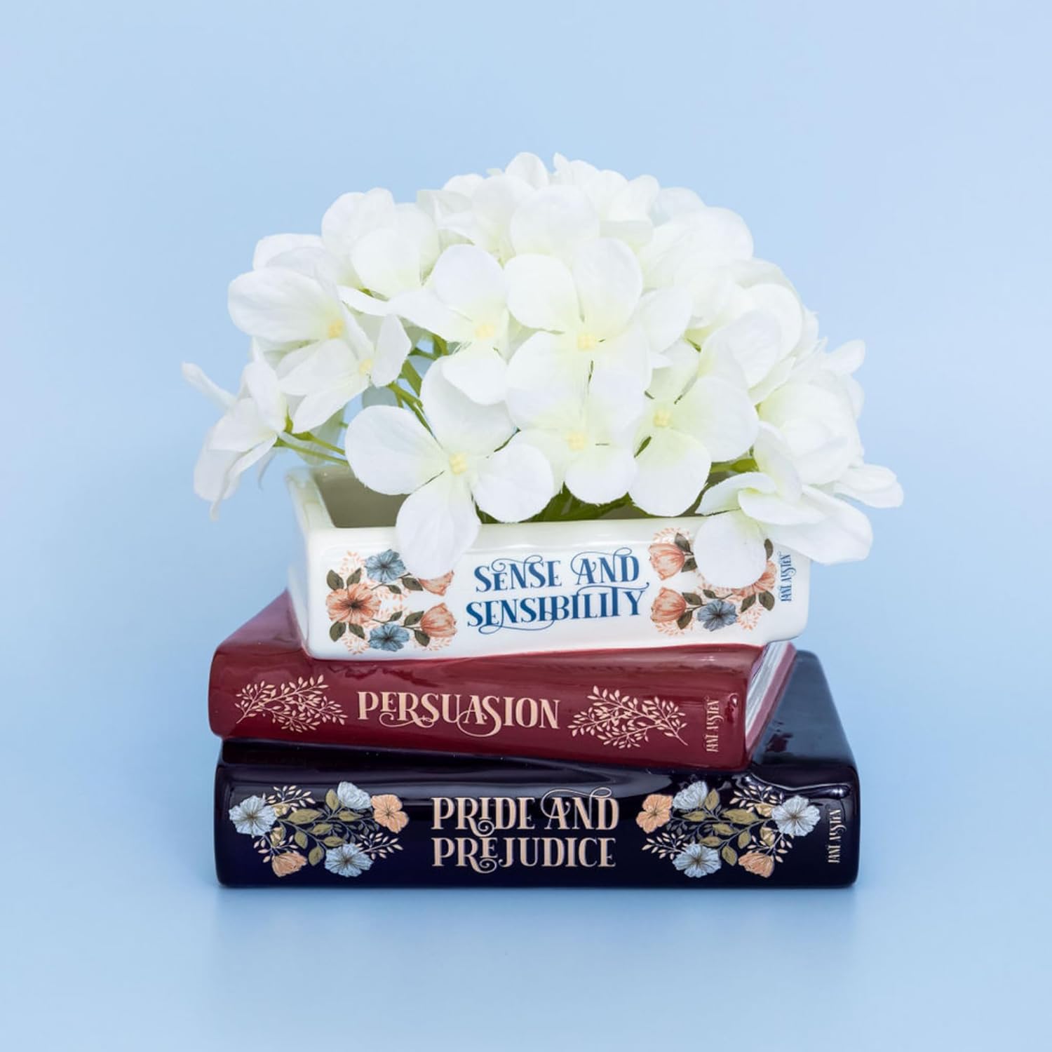 Stacked Books Planter, Jane Austen