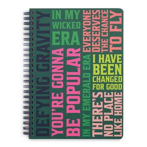 Wicked Word Art Mini Notebook and Jumbo Sticker Bundle