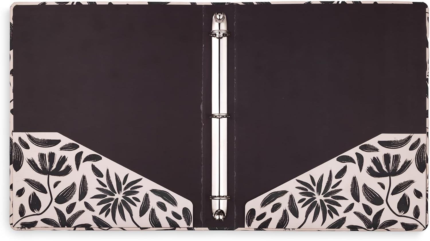 Three Ring Binders, Hand Drawn Floral