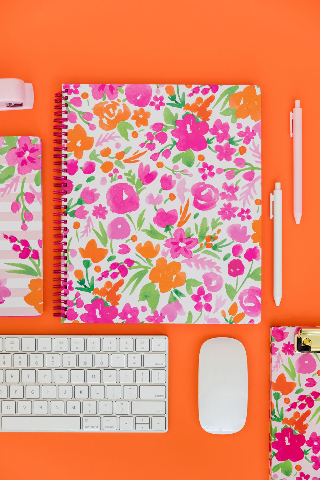 Large Notebook, Watercolor Flowers