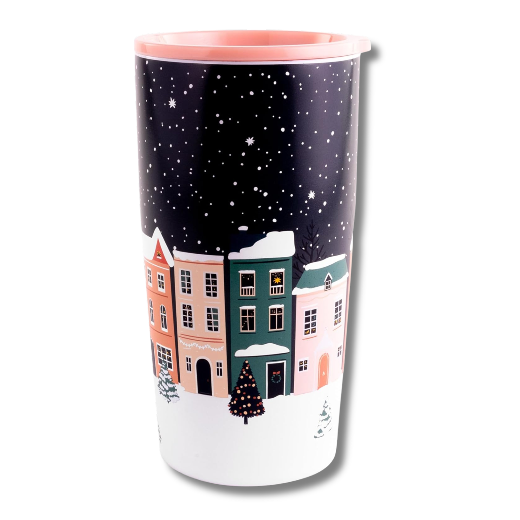 Stainless Steel Thermal Mug, Holiday Village