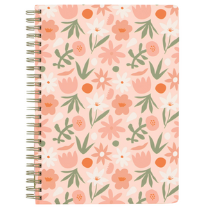 Mini Notebook, Cutout Floral Pink