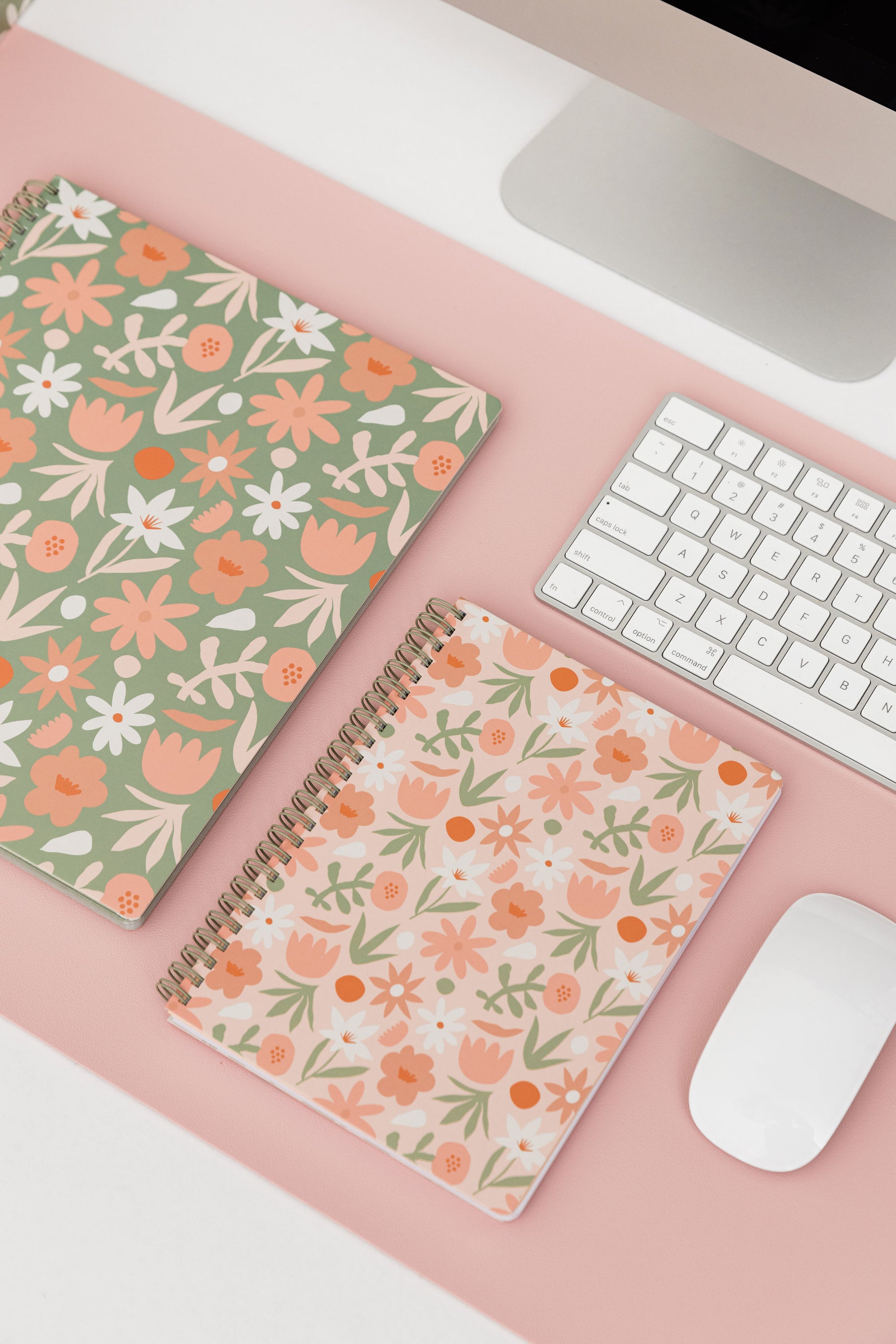 Mini Notebook, Cutout Floral Pink