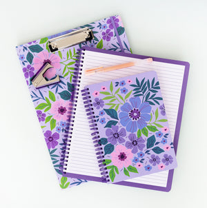 Mini Notebook, Lilac Floral