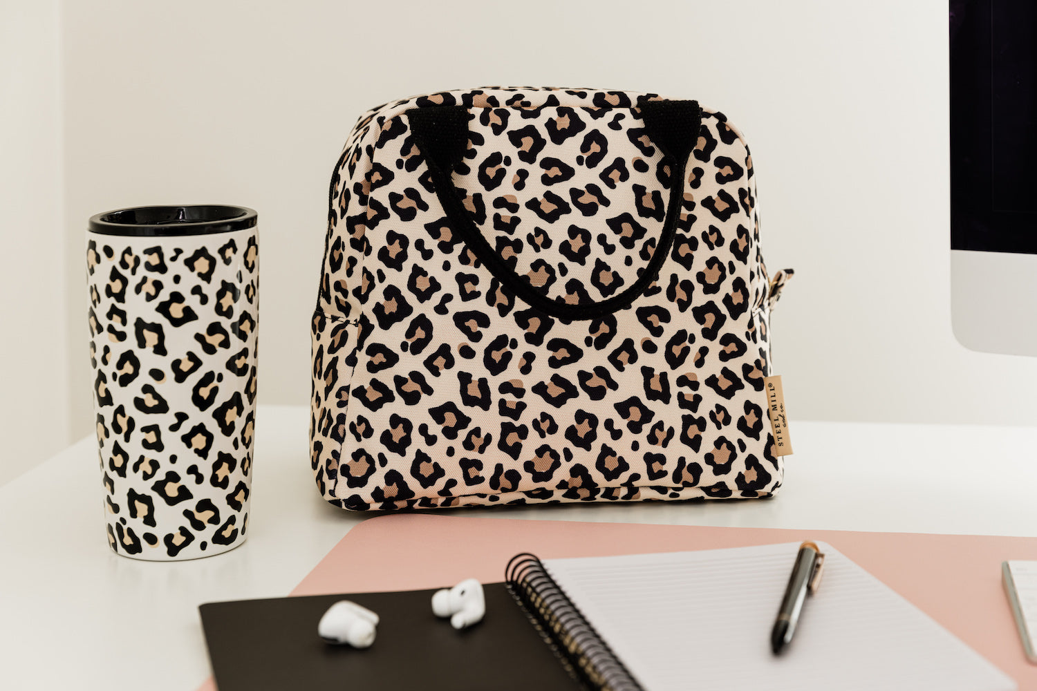 Small Lunch Tote, Leopard