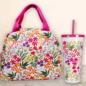 Small Lunch Tote, Wildflowers